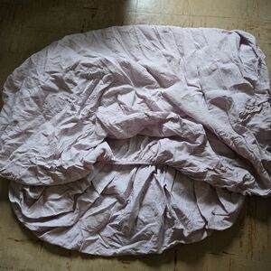 Garnet Hill Lavender 100% Linen Double Fitted Sheet